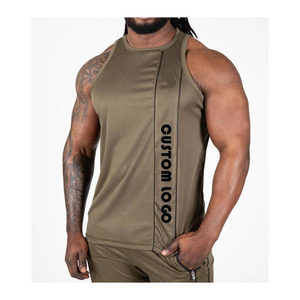 Cómodo sin mangas cuello redondo entrenamiento Tanktop algodón Spandex gran relación calidad-precio - Product Image 3