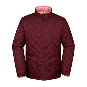 New Arrival Mens Slim Fit Puffer Jacket Full <b>Zipper</b> Quilted Puffer Jacket Winter <b>Coat</b> Custom Outerwear - Product Image 3