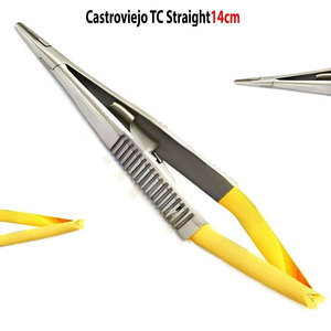 Castroviejo ชุดคีมทันตกรรมสเตนเลสขนาดเล็กชุดเครื่องมือยึดเข็มแบบแมนนวลมาตรฐานความปลอดภัยของโมล - Product Image 2