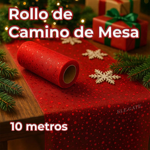 ผ้าปูโต๊ะตกแต่งยาว 10 เมตร ผ้าฝ้ายทอลายหรูหรา พร้อมงานถักโครเชต์เคลือบเงาและผ้าโปร่งพิมพ์ลายสไตล์เรียบง่ายสำหรับคริสต์มาส - Product Image 2