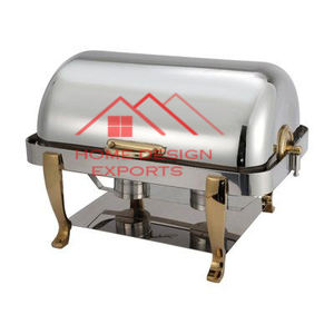 Plat de service alimentaire en métal décor de mariage et d'hôtel fini argent poli miroir accessoires de décoration d'hôtel et de mariage OEM - Product Image 6