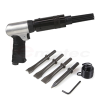 Kit de décapage à aiguille Lematec Air Hammer 4 pièces, ciseaux de 125 mm pour la préparation et le nettoyage des surfaces