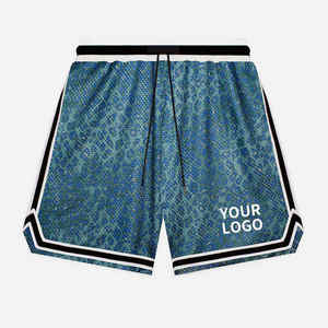 Personnalisé Hommes Casual Été Vintage Basketball Sport Running Mesh Shorts 5 "Entrejambe Taille Élastique Respirant Séchage Rapide Complet - Product Image 5