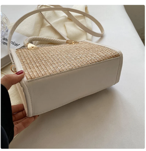 Trendy Beach Hand Woven Shoulder Crossbody <b>Bags</b> Elegant <b>Straw</b> <b>Bags</b> Customized Ladies Shoulder <b>Straw</b> Hand <b>Bags</b> Wholesale Products - Product Image 3