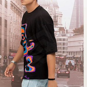 Camiseta ligera de gran tamaño Camiseta de secado rápido Nueva moda Uso al aire libre Camisa Diseña tu propia camiseta de gran tamaño - Product Image 6