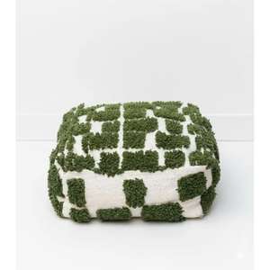 Puf de Cuero Marroquí Hecho a Mano, Otomana Tradicional Artesanal, Decoración del Hogar, Asiento Boho para Sala de Estar - Product Image 1