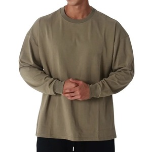 Camiseta informal holgada para hombre, camiseta de manga larga para gimnasio, Otoño, Fitness, camisetas deportivas para correr para hombre, ropa de calle de moda, sudadera - Product Image 4