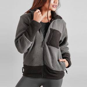 แจ็กเก็ตขนแกะซับในของ Sherpa สวมใส่สบายและทนทานเหมาะสำหรับกีฬากลางแจ้งเดินป่าและชุดลำลอง - Product Image 4