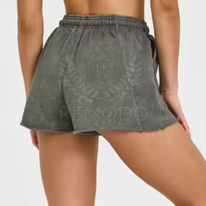 Élégant rétro Cutoff lavage à l'acide femmes Shorts confort quotidien Shorts pour femmes 2025 - Product Image 2