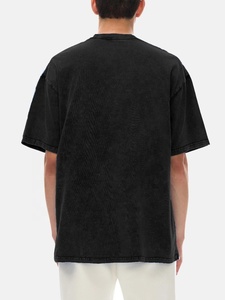 Camiseta Retro de Algodón Lavado al Ácido, Estilo Desgastado, Informal, para Uso Diario, Suave y Cómoda, para Hombre y Mujer - Product Image 4