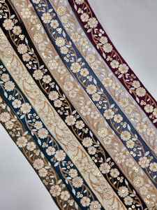 Tissu en dentelle pour robe, nouveaux designs, pas de MOQ, tissu à paillettes, designs lourds avec des perles, mode - Product Image 5