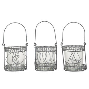 Nuevos Portavelas Votivos de Hierro Forjado y Vidrio con Acabado Dorado, Ecológicos y Hechos a Mano para el Hogar, Bodas, Pascua y Navidad - Product Image 4