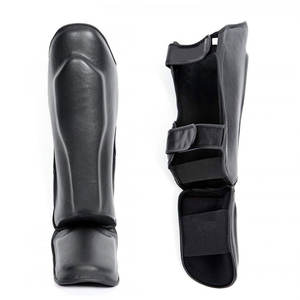 Premium Quality PU Shin <b>Pads</b> Wholesale High Quality MMA <b>Muay</b> <b>Thai</b> Kick Boxing Training Customizable - Product Image 1