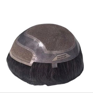 Toupet pour homme Taz Hair, perruque 100% cheveux humains, densité brute 60%-150%, cheveux indiens Remy, pièces imperméables, vague d'eau - Product Image 4