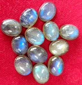 Cabochon ovale en Labradorite naturelle 9x11mm-Labradorite de qualité supérieure - Product Image 1