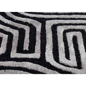 Tapis en laine et viscose tufté à la main Contour Ashwood/Ebony, motif abstrait, 8x11 pieds, doux pour la maison - Tra-13248 - Product Image 3
