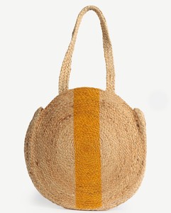 Sac fourre-tout mini en jute pour femme, style bohème, fermeture ouverte, sac à bandoulière d'été pour la plage, écologique, usage quotidien - Product Image 1