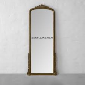 Haute qualité plaqué or Unique fantaisie Texture Designer cadre en métal maison et hôtel décoratif miroir de sol approvisionnement au prix le plus bas - Product Image 6