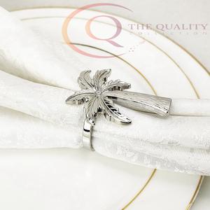 Ensemble d'anneaux de serviette en métal élégant, conçu pour les tables à manger, avec un look luxueux et élégant pour les mariages et les occasions spéciales - Product Image 2
