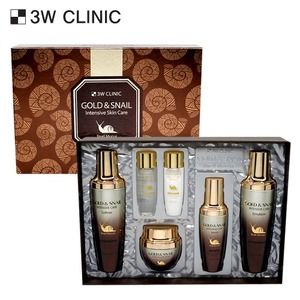 Set de Cuidado Facial Intensivo 3W Clinic Gold & Snail de 4 Piezas, Crema Vegana para el Rostro con Colágeno, ODM y OEM para Uso Doméstico - Product Image 1