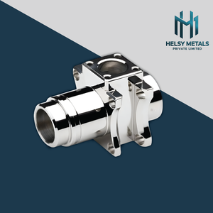 Durable Mirror-<b>Polished</b> <b>Metal</b> Connector Housing VMC Machined High Accuracy Component for Automation and <b>Machinery</b> - Product Image 5