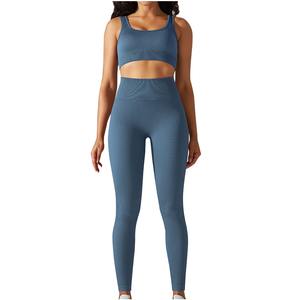 Conjunto de Yoga Deportivo Personalizado para Mujer, Otoño, Sin Costuras, Suave y Cómodo, Sujetador Deportivo, Leggings Transpirables, Ropa Deportiva Activa para Entrenamiento - Product Image 5