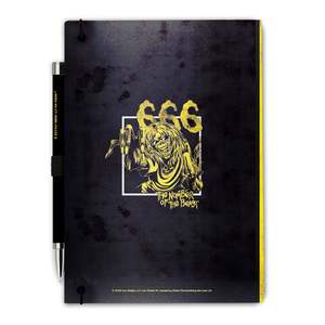 Cuaderno Premium Iron Maiden DIN A5, The Beast on the Road, 100 Hojas, Cubierta de Cuero, Encuadernación Cosida, Hojas Sueltas, para Uso Escolar - Product Image 1