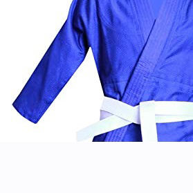 ชุดยูโดเด็กผ้าฝ้ายสีฟ้า100% - Product Image 4