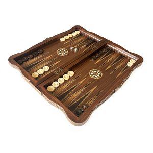Carvo handmade bằng gỗ backgammon Set Walnut giữa kích thước 52 cm với mẹ của Ngọc Trai Cờ và miếng gỗ Hoàng Dương - Product Image 4