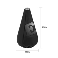 Housse de levier de vitesse universelle en cuir PU avec logo personnalisé, protection anti-poussière pour levier de vitesse de voiture, remplacement