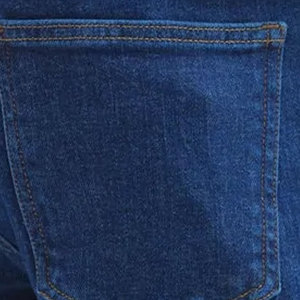 Jeans décontractés pour hommes sur mesure, taille haute, coupe droite, en coton léger, respirant, séchage rapide, service OEM, conception de logo, prix bas - Product Image 6