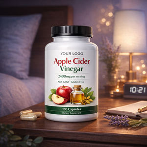 Nouvelles capsules de vinaigre de <span class=keywords><strong>cidre</strong></span> de pomme biologique naturel végétalien 2400 mg sans OGM sans gluten 150 unités Complément alimentaire pour la santé digestive - Product Image 4