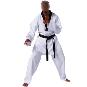 Ropa de artes marciales de lucha en un color sólido más nuevo en talla grande uniforme de taekwondo superventas haga su propio uniforme de Taekwondo - Product Image 1