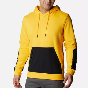 Sudadera con Capucha de Estilo Occidental de Manga Larga para Hombre, Diseño Elegante de Múltiples Paneles en Colores Populares, Teñido Liso para la Temporada de Invierno - Product Image 1