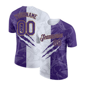 Camiseta de Fútbol Sublimada de Alta Calidad al por Mayor, 100% Poliéster, Cuello Redondo, Unisex para Adultos, Diseña la Tuya Propia, Personalizada OEM - Product Image 3