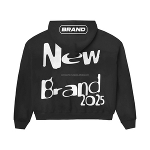 Sudadera con capucha para mujer con estampado personalizado y logotipo frontal, sudaderas con cremallera completa, sudaderas con capucha básicas de invierno para mujer, superventas de 2025 - Product Image 3