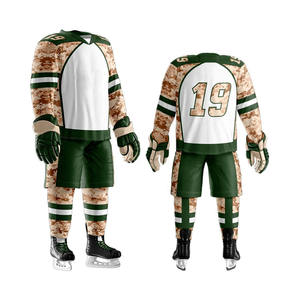 Uniforme de Hockey sobre Hielo con Bordado Personalizado de Diferentes Diseños, Alta Calidad y Estilo Nuevo/Uniforme de Hockey sobre Hielo de Fabricantes Profesionales - Product Image 1