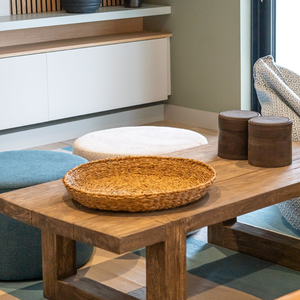 Ensemble de paniers de rangement de cuisine flexibles écologiques faits à la main de haute qualité bol de fruits en jonc de mer tissé pour la lessive affichage de fruits - Product Image 3