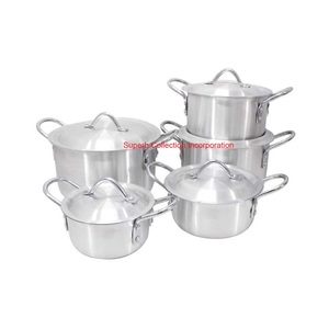 Ensemble de marmites en aluminium poli de haute qualité pour restaurant et cuisine à domicile accessoires de cuisine de qualité commerciale en vente - Product Image 6