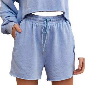 Shorts Deportivos de Verano para Mujer, Hechos a Medida, Casuales, para Dormir, de Spandex/Poliéster, Color Sólido, Ligeros, Ecológicos, Talla Grande - Product Image 3