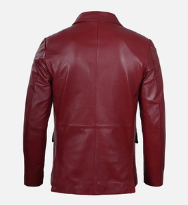 High Quality Custom Made Men's <b>Genuine</b> <b>Leather</b> <b>Jacket</b> with Stand Collar and Front Logo Hooded Winter Design Pakistan <b>Leather</b> - Product Image 2