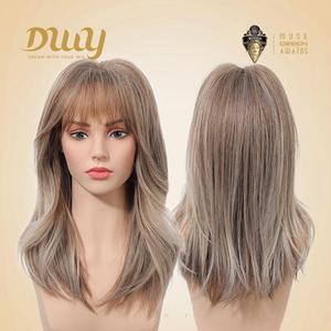 Tegan-DWY 18-Inch MiraScalp Mid-Length Wavy <b>Wig</b> with Transparent Lace - Product Image 4