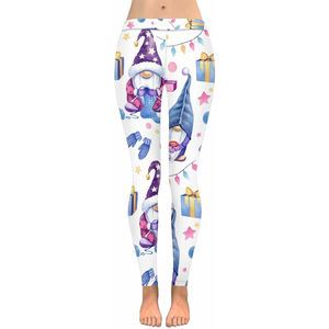 Mallas de Yoga y Fitness para mujer sublimadas personalizadas de buena calidad, mallas de precio razonable bordadas cómodas - Product Image 4