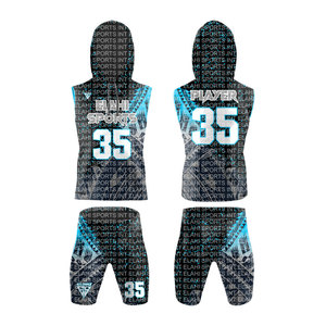 100% POLIÉSTER SUBLIMACIÓN FÚTBOL AMERICANO 7 en 7 UNIFORMES 7V7 FÚTBOL COMPRESIÓN BANDERA UNIFORMES - Product Image 2