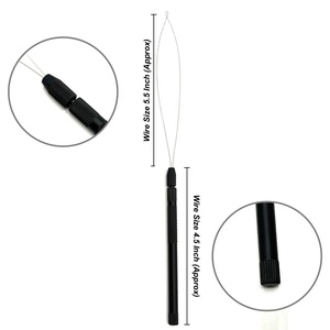 Outil professionnel durable et réutilisable en acier inoxydable pour l'installation de micro-nano perles, double outil personnalisé pour extensions capillaires - Product Image 1