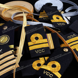 Charreteras personalizadas de alta calidad, charreteras e insignias de piloto, uniforme ceremonial Formal, accesorios de Charretera, logotipos de hombreras - Product Image 4