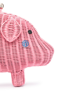 Sacs à bandoulière en rotin rose tressé pour femmes, sacs à main en cuir pour femmes, vente en gros - Product Image 4