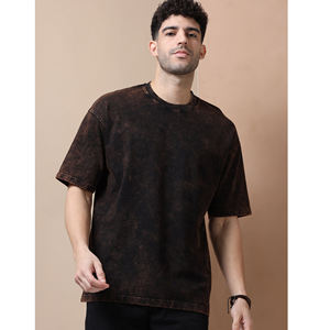 100% coton personnalisé Vintage lavé T-shirts unisexe 220-240gsm haute rue mode logo personnalisé fabriqué au Pakistan stock - Product Image 1