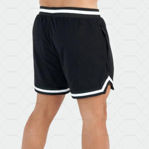 Short de Tennis en maille deux poches à ourlet latéral profond été basique hommes Shorts coupe courte Polyester Vintage coton uni Technics mi - Product Image 3
