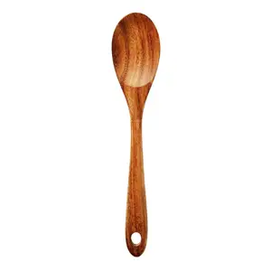 Nobel 33 cm Acacia Solid Spoon Natural Acacia Mango wood Kitchen Tools Set Made In India